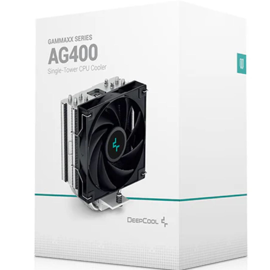 DeepCool AG400 CPU Cooler 4 Heat Pipes, 120mm PWM Fan, Intel LGA1851/1700/1200/115X AMD AM5/AM4 DeepCool AG400 CPU Cooler 4 Heat Pipes, 120mm PWM Fan, Intel LGA1851/1700/1200/115X AMD AM5/AM4
